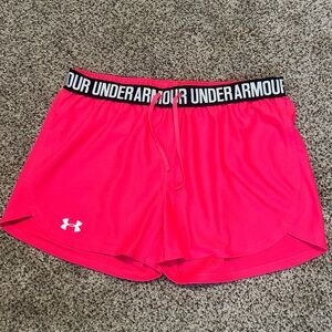 Under Armour workout shorts! Pink size medium!